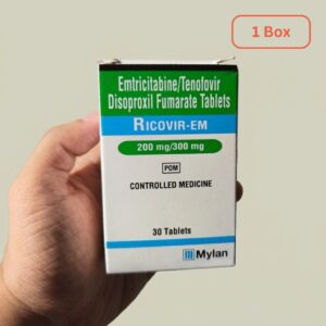 Ricovir EM, 30 Tablets × 1 Box (Generic Truvada for PrEP)
